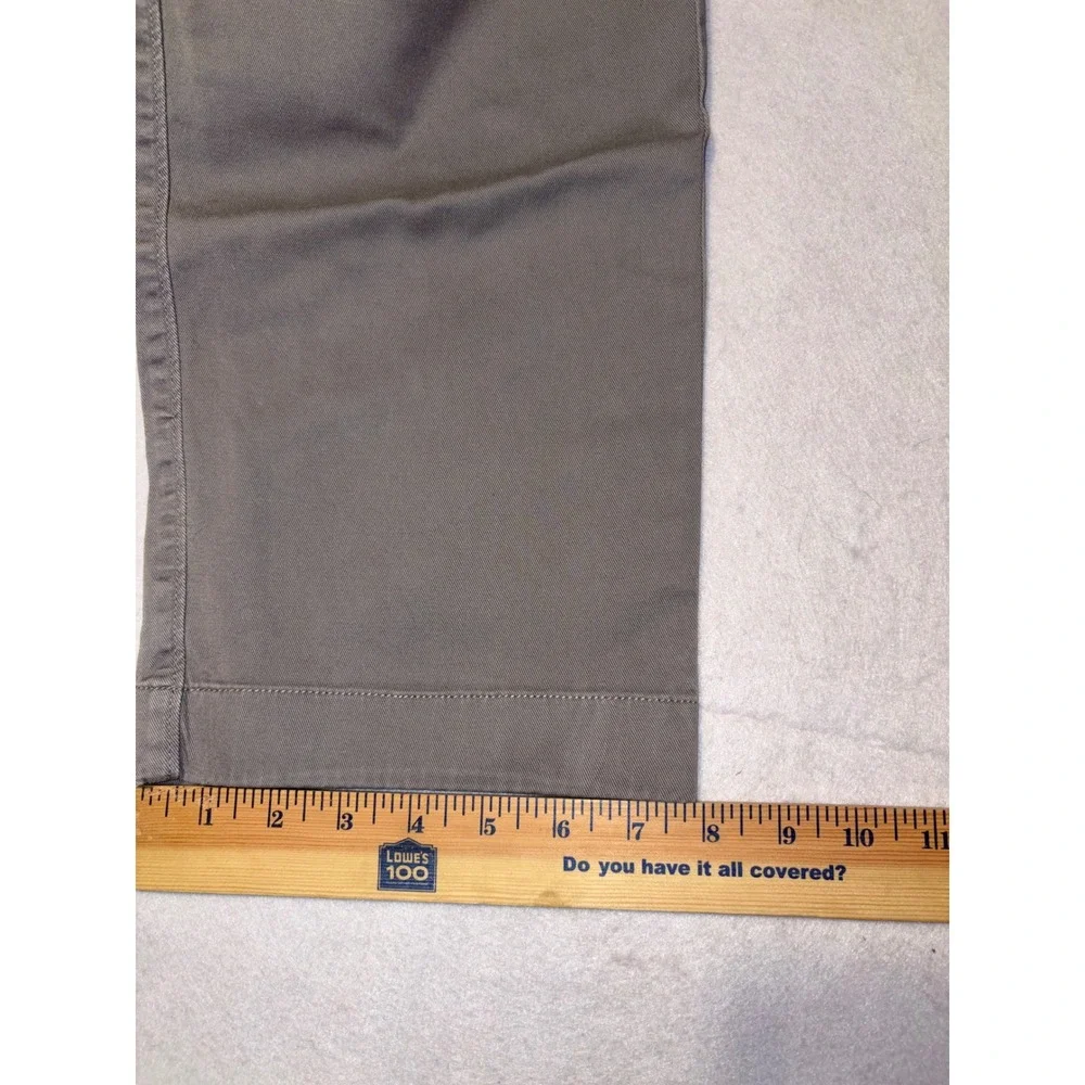 J Crew Flex Straight Fit Chino Pants Gray Mens W36 L30‎ Cotton Blend